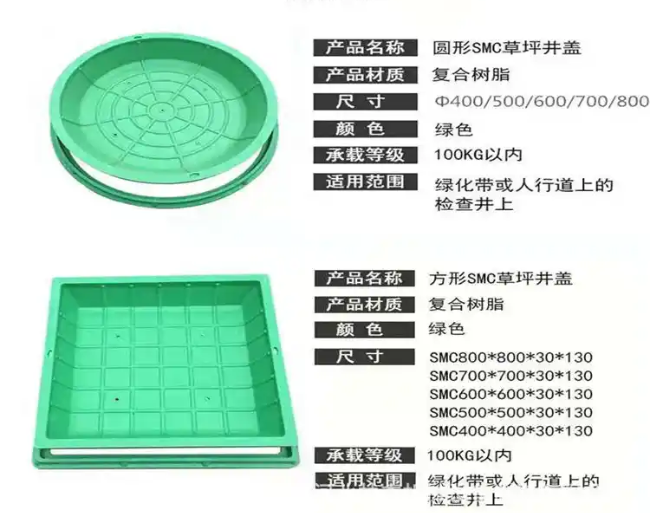 嘉积镇树脂复合种植井盖展示